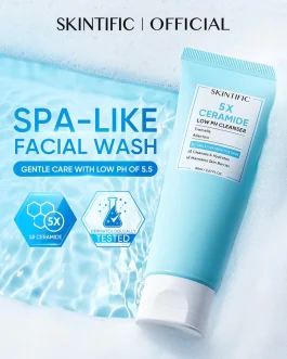 SKINTIFIC – Low pH Gentle Care Cleanser 120ml | 5X Ceramide