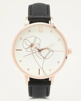JAM Berrybenka – Jam Tangan Kulit Wanita Sofia Jacquilyn Slim Strap Kulit Asli