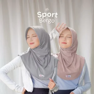 Bergo Alfaeyza ORI Hijab Sport Pinguin Adem Pet Tebal Oval Instan