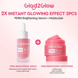 Glad2Glow 2pcs Skincare Paket- Moisturizer+Serum-Beauty Sets