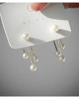 Anting Tassel Harriet Diamond Pearl Anting Model Chandelier