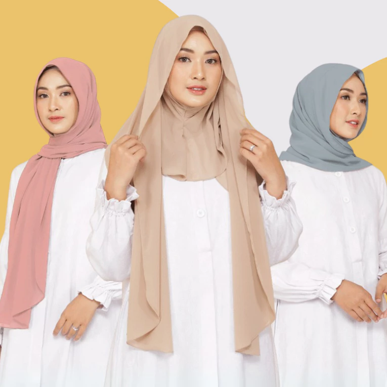 HELAIRINDU - Hijab Pashmina Curve Inner Instan Masker